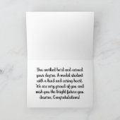 Onze zoon Afstuderen 20XX Kaart (Binnen)