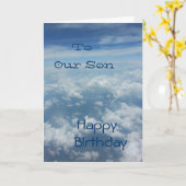 Onze zoon een gelukkige verjaardag kaart (Gele Bloem)