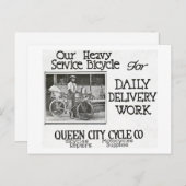 Onze zware dienstfiets -  Amerikaans Briefkaart (Voorkant / Achterkant)