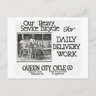 Onze zware dienstfiets - Amerikaans Briefkaart
