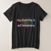 ONZICHTBAAR...Fibro Grote Maat T-shirt (Design voorkant)