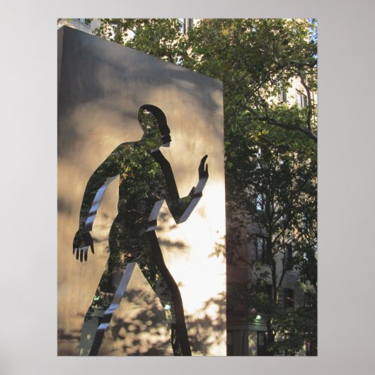 ONZICHTBAAR MAN MONUT IN NEW YORK CITY Poster (Voorkant)