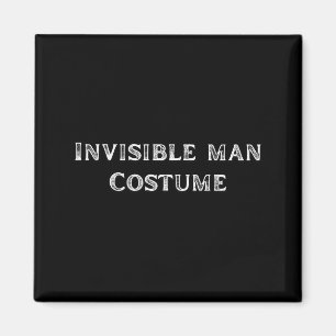 Onzichtbaar Mannen Kostuum Grappig Lazy Halloween Magneet