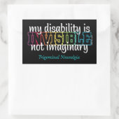 ONZICHTBAAR...TN RECHTHOEKIGE STICKER (Tas)