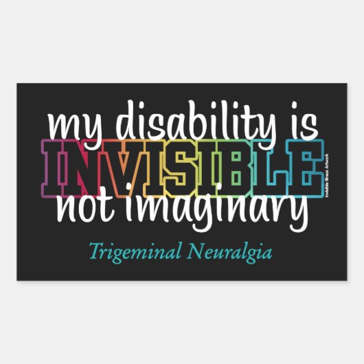 ONZICHTBAAR...TN RECHTHOEKIGE STICKER (Voorkant)