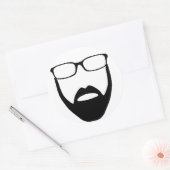 Onzichtbare baard Sticker (Envelop)
