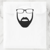 Onzichtbare baard Sticker (Tas)