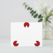 Onzichtbare driehoek optische illusie briefkaart (Staand voorkant)