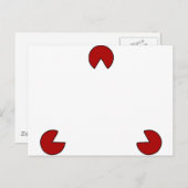 Onzichtbare driehoek optische illusie briefkaart (Voorkant / Achterkant)