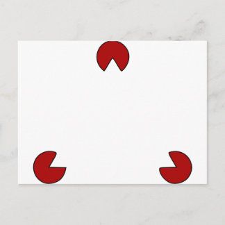 Onzichtbare driehoek optische illusie briefkaart