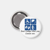 Onzichtbare Handicap Magnet Magneet (Voorkant / Achterkant)