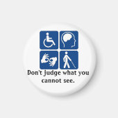 Onzichtbare Handicap Magnet Magneet (Voorkant)