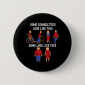 Onzichtbare handicaps en mentaal gezondheidsbewust ronde button 5,7 cm (Voorkant)