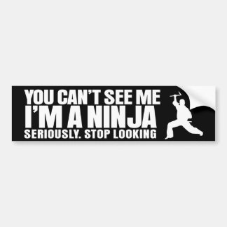 Onzichtbare Ninja Bumpersticker