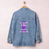Onzichtbare pijn sarcastisch denim jacket (Hangar)