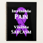 Onzichtbare pijn sarcastisch planner (Voorkant)