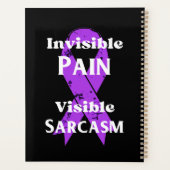 Onzichtbare pijn sarcastisch planner (Achterkant)