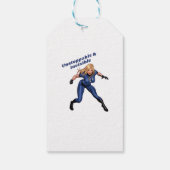 Onzichtbare Vrouw Cadeaulabel (Achterkant)