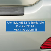 Onzichtbare waakzaamheid bom bumpersticker (Op auto)