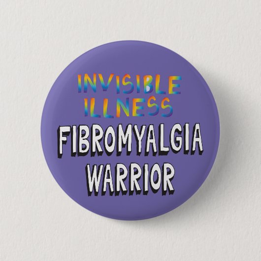 Onzichtbare ziekte Fibromyalgie Ronde Button 5,7 Cm (Voorkant)
