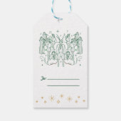 Onzième JOUR DE NOËL / étiquette cadeau de Noël (Dos)