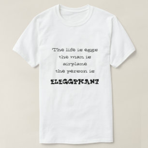 onzin in het engels t-shirt