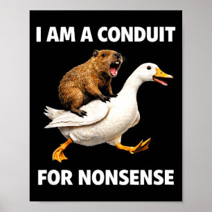 Onzin kanaal – grappige dierattractie voor humorfa poster