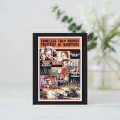 Onzorgvuldige talk brengt tragedie in oorlogstijd briefkaart (Staand voorkant)