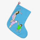 oo fuzzy grote kerstsok (Voorkant (Hangend))