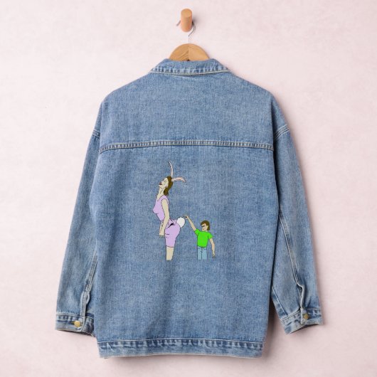 Oo fuzzy knop denim jacket (Hangar)