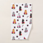 Oodles of Poodles Rétro Telephone (Serviette à main)