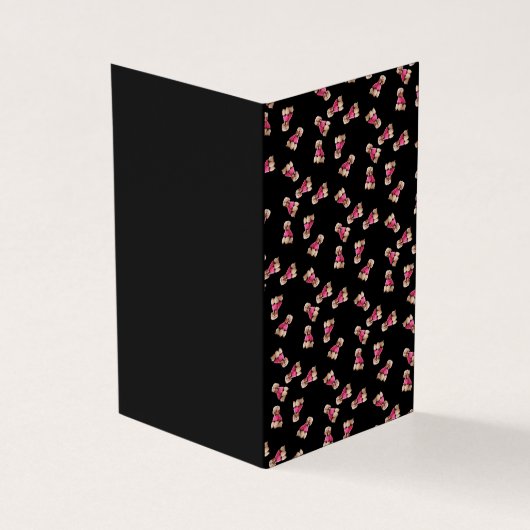 Oodles of Poodles (Rose on Black) (Outside)