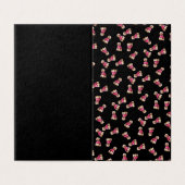 Oodles of Poodles (Rose on Black) (Outside Unfolded)