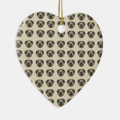Oodles van pugs keramisch ornament (Rechts)