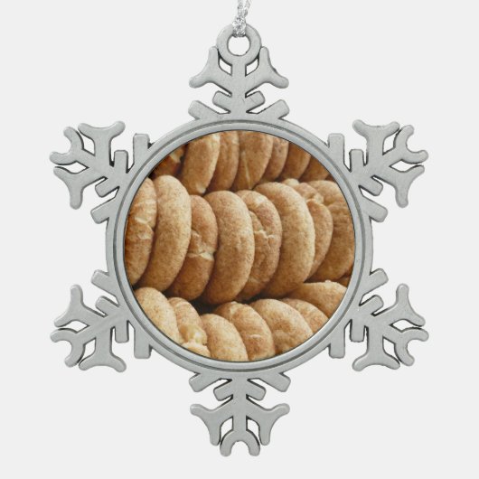 Oodles van Snickerdoedles Tin Sneeuwvlok Ornament (Voorkant)
