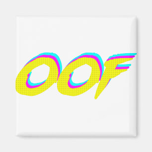 OOF Retro Neon Graphic Magneet