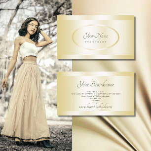 Oog Catching Gold Effect Professional en stijlvol Visitekaartje
