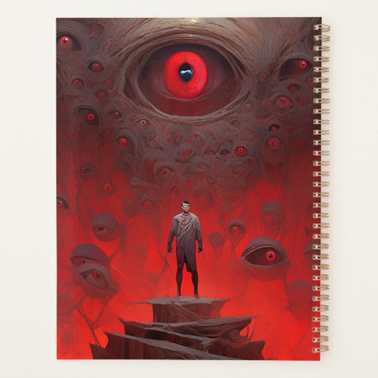 Oog Creatures Surreal Horror Art Planner (Achterkant)