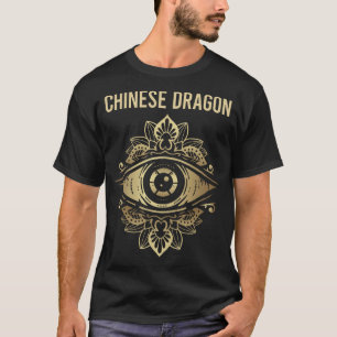Oog dat Chinese draak bekijkt T-shirt