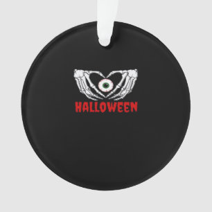 Oog Halloween - Skelet Handen Hart Ornament
