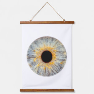 Oog houten wandtapijt hangend wandkleed