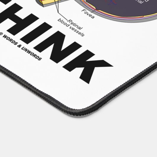 Oog (I) Denk aan anatomische geek Humor Bureaumat (Hoek)