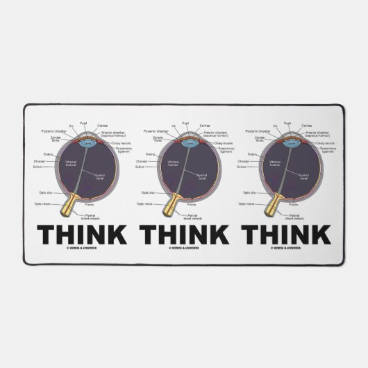 Oog (I) Denk aan anatomische geek Humor Bureaumat (Voorkant)