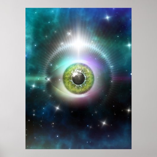 Oog in de ruimte poster (Voorkant)