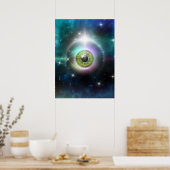 Oog in de ruimte poster (Keuken)