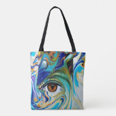 Oog in het abstract draagtas (Achterkant)