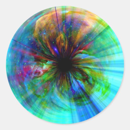 Oog in Orion Ronde Sticker (Voorkant)