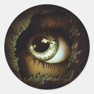 Oog kan je zien ronde sticker