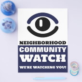 Oog kijken, buurtwachtwaarschuwing flyer (Enkel)