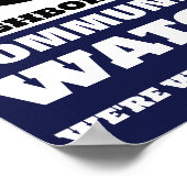 Oog kijken, buurtwachtwaarschuwing poster (Hoek)